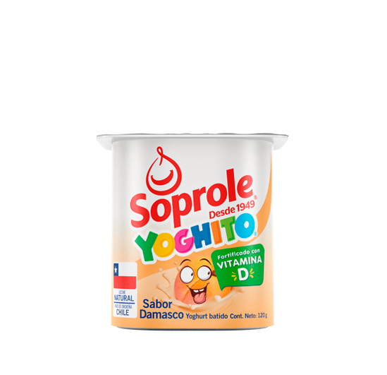 Yoghito sabor Damasco SOPROLE 120 gramos