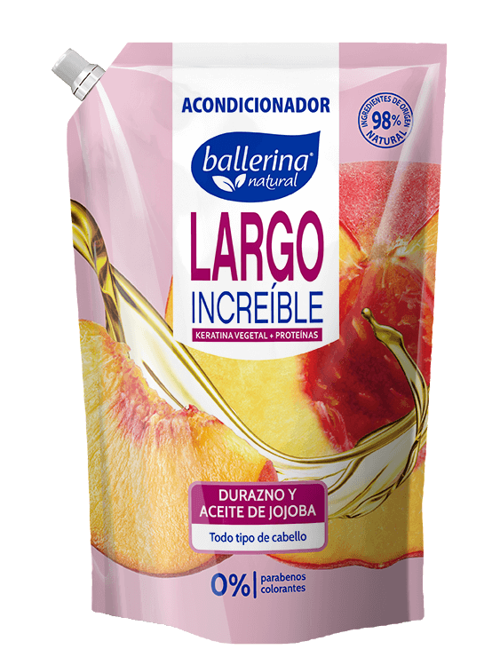 Ballerina Acondicionador Largo Increíble Durazno y Jojoba Doypack 750ml