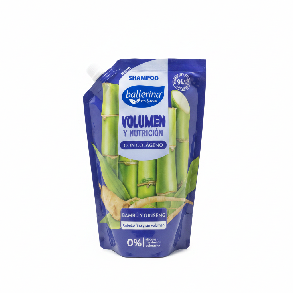 Ballerina Shampoo Bambú y Ginseng 750ml