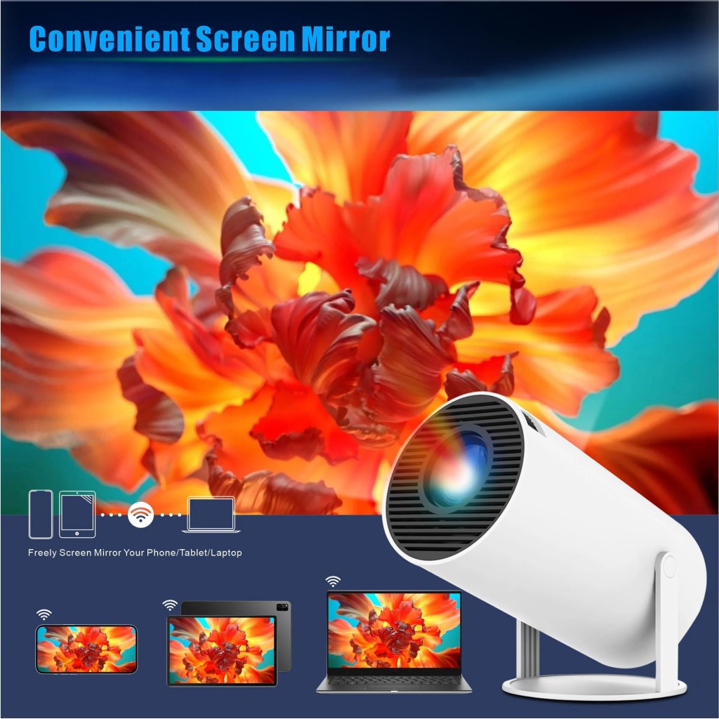 Proyector LED HY300 Android TV