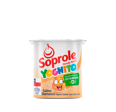 Yoghito sabor Damasco SOPROLE 120 gramos