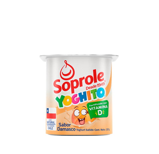 Yoghito sabor Damasco SOPROLE 120 gramos