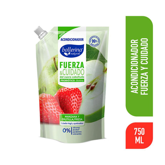 Ballerina Acondicionador Manzana y Frutilla 750ml