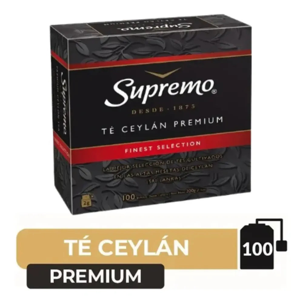 SUPREMO Te Ceylan 100 bolsas