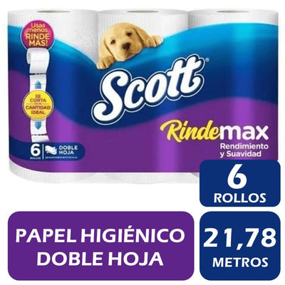 Papel Higiénico SCOTT 6 Rollos