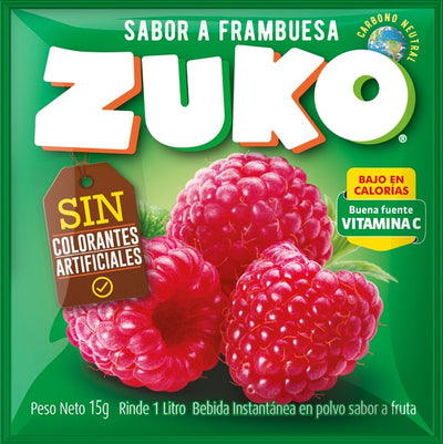 ZUKO sabor Frambuesa 15g