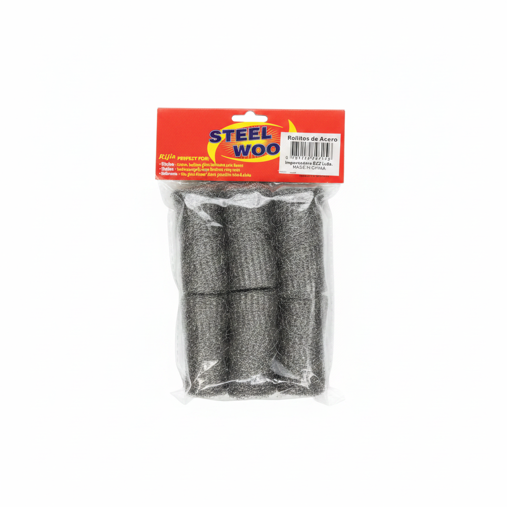 STEEL WOOL Birutillas Acero Set 6 Unidades