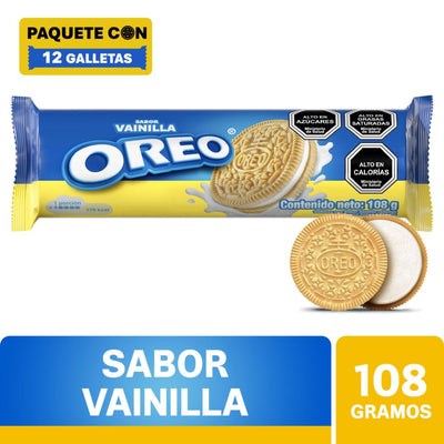 OREO sabor vainilla 108 gramos